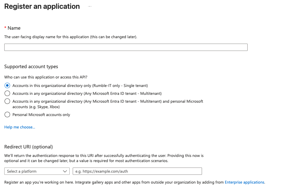 Azure App Registration